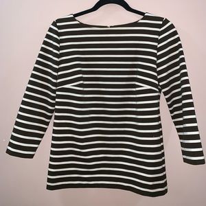 Michael kors striped women blouse sz S 3/4 sleeve